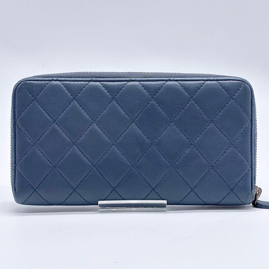 り*ん様 CHANEL シャネル マトラッセ ラウンドファスナー ココマーク ネ