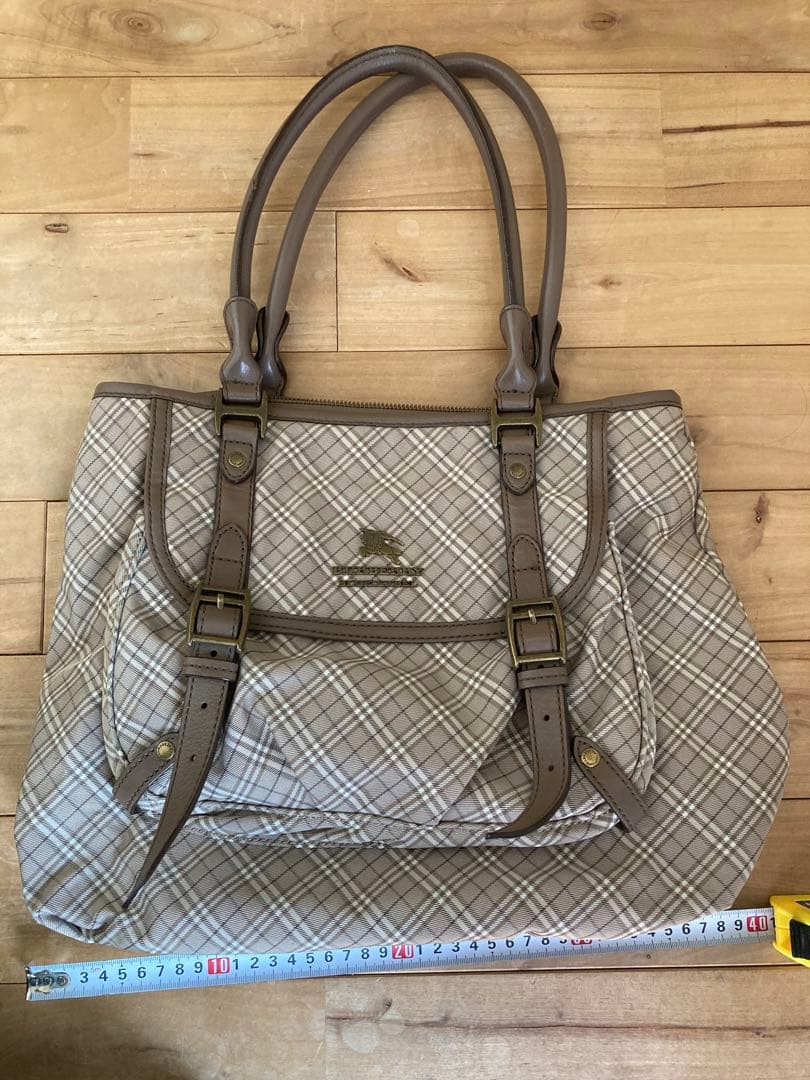 BURBERRY チェック柄トートバッグ
