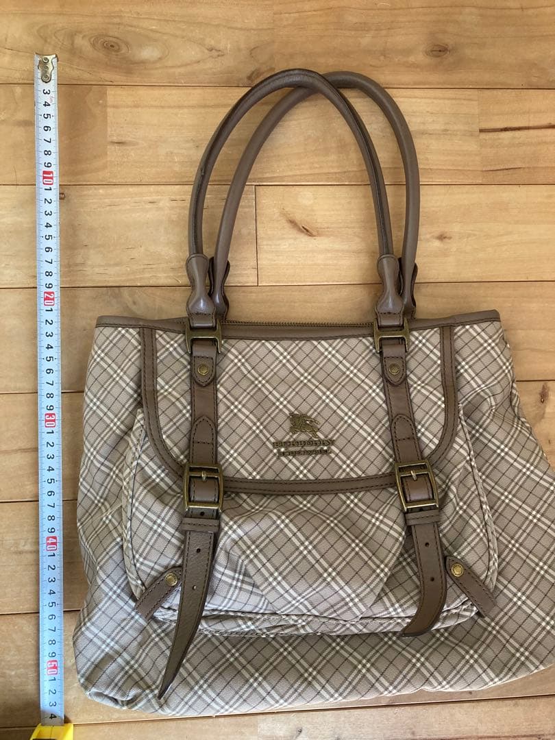 BURBERRY チェック柄トートバッグ