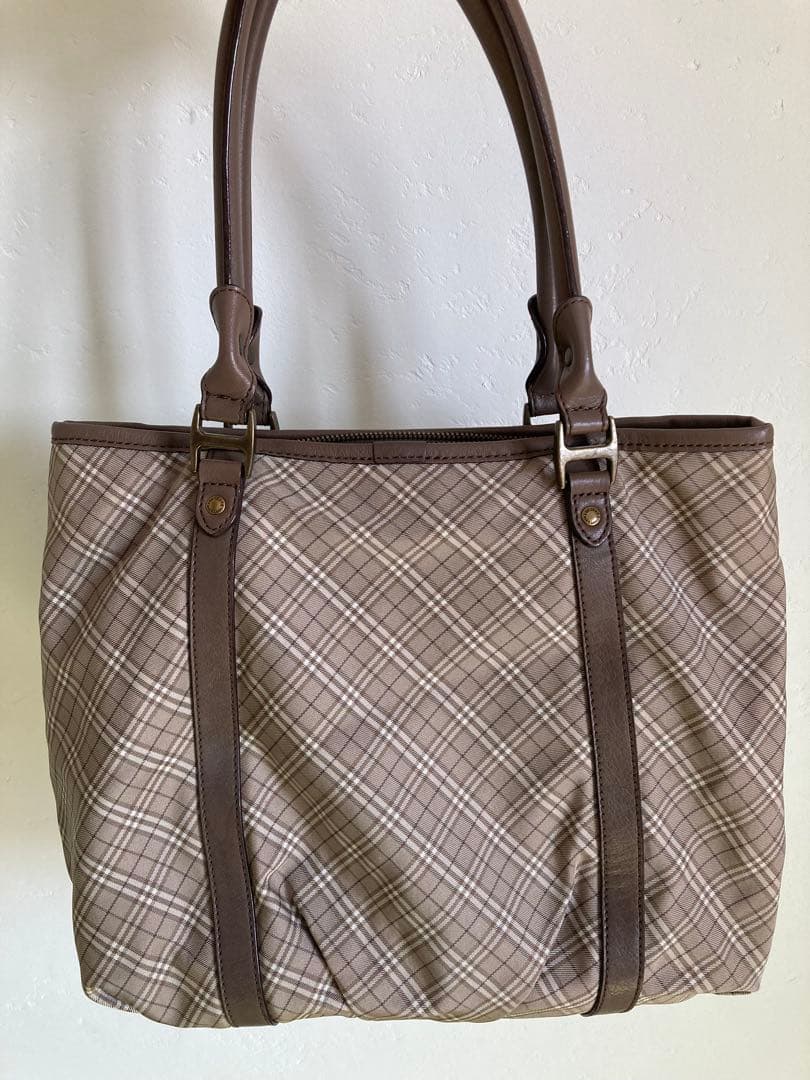 BURBERRY チェック柄トートバッグ