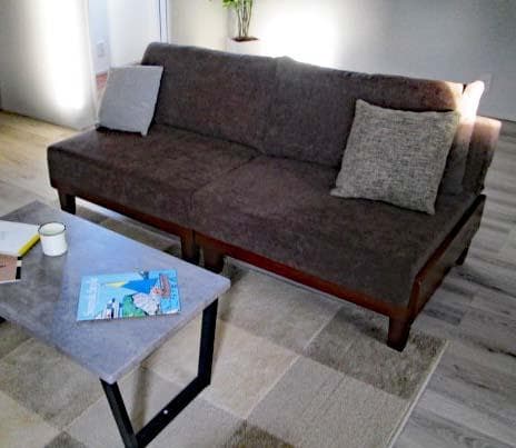 エステラ　ブラウン【Estela】リクライニングソファベッド【完成品】