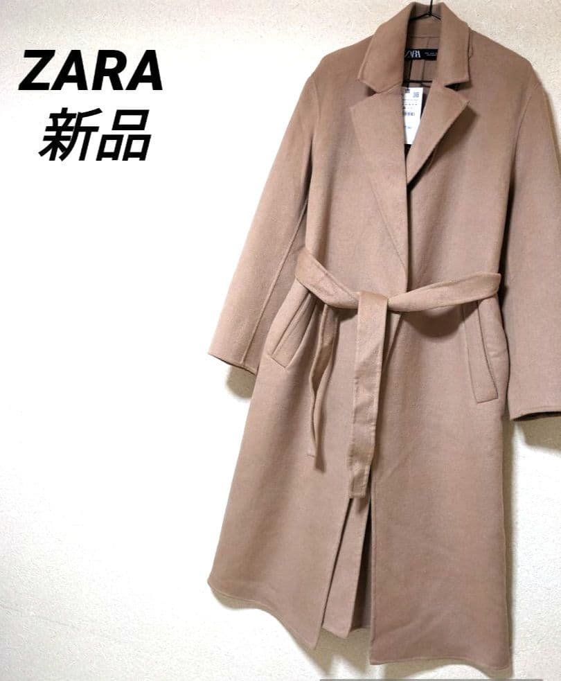 ZARA　ダブルフェイス　ロングコート　ZW　完売　チェスターコート　美品