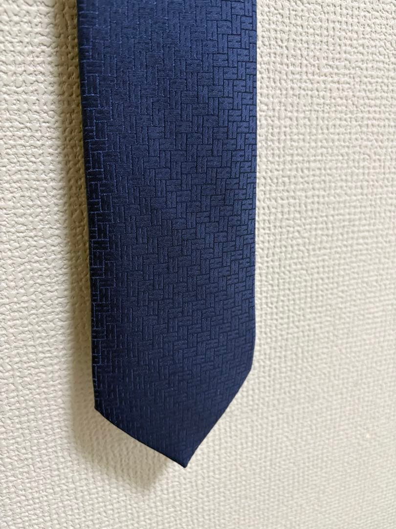 HERMES ネイビー ネクタイ