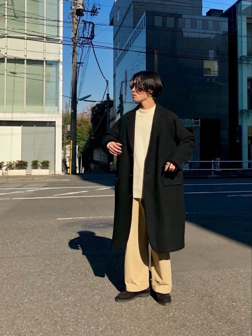 UNIVERSAL PRODUCTS　1LDK　チェスターコート　ブラック