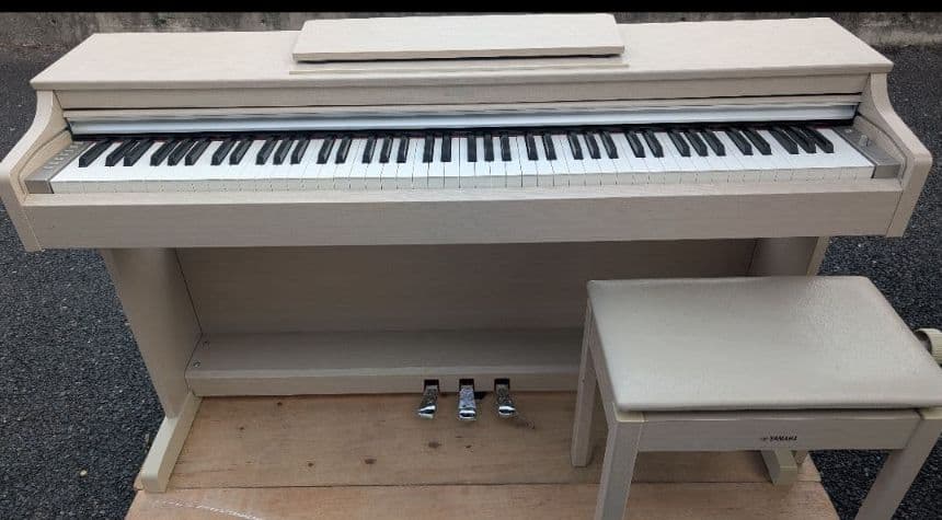 送料込み YAMAHA 電子ピアノ YDP-163WA 17年購入 激可愛い❤