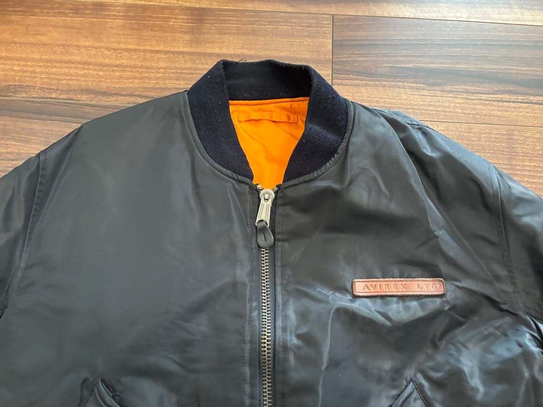 【非売品・希少】AVIREX MA-1 セブンスター 限定モデル ブラック M