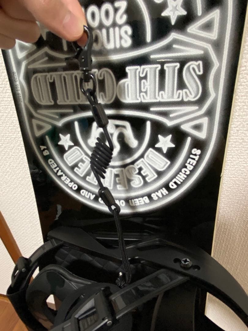 2点セットケース付 STEPCHILD スノーボード149cm ブラック/グレー