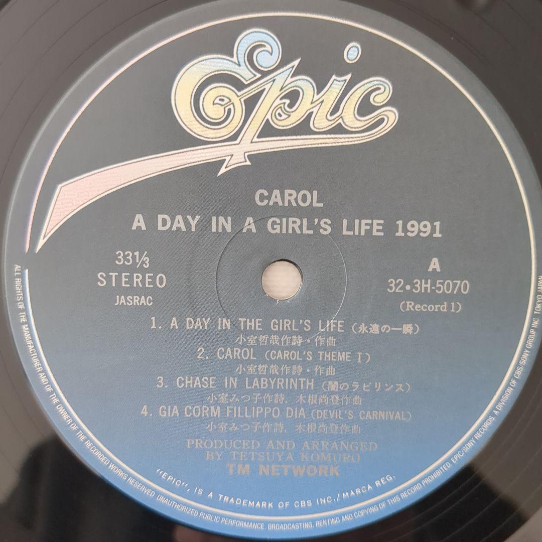 TM NETWORK CAROL レコード 2LP 新品同様
