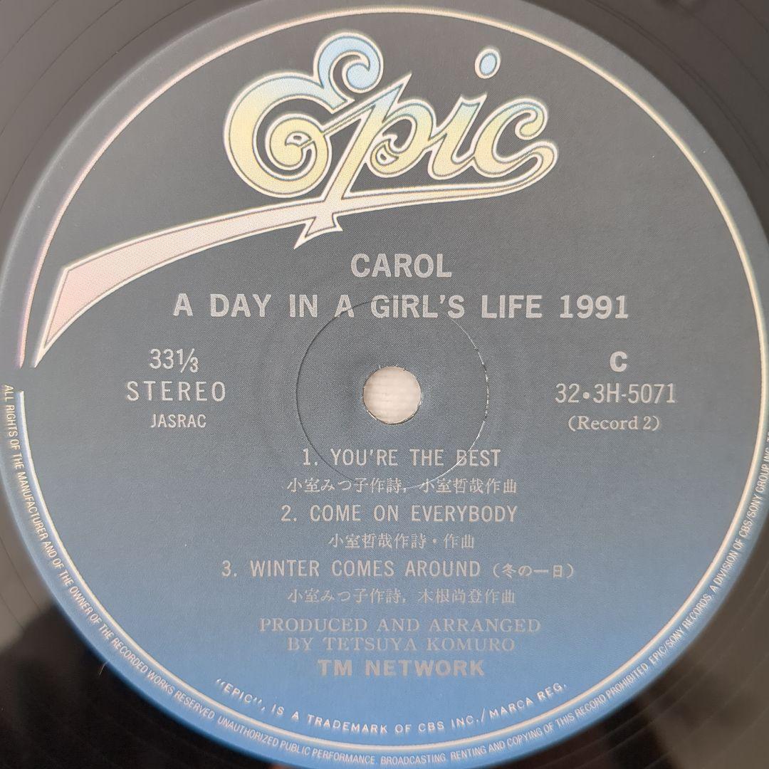TM NETWORK CAROL レコード 2LP 新品同様