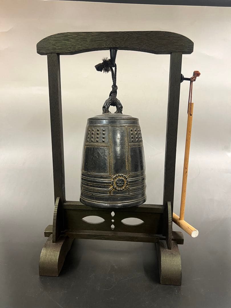 喚鐘　４寸　古手色　小槌付