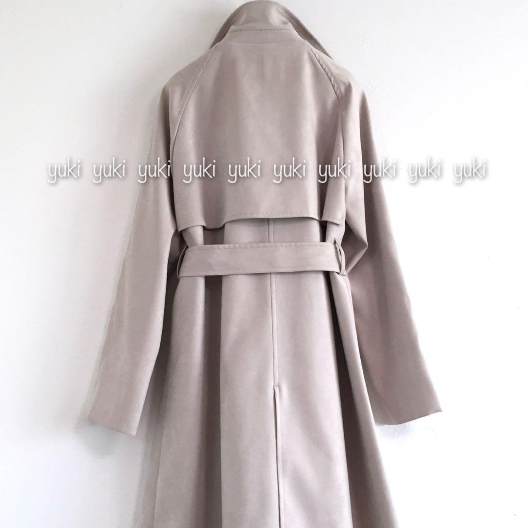 ANAYI フェイクスエード ボンディングコート