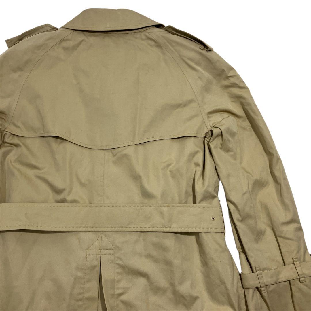 【逸品】バーバリーズ　ダブル　ロングトレンチコート　ハニーベージュ　ライナー付
