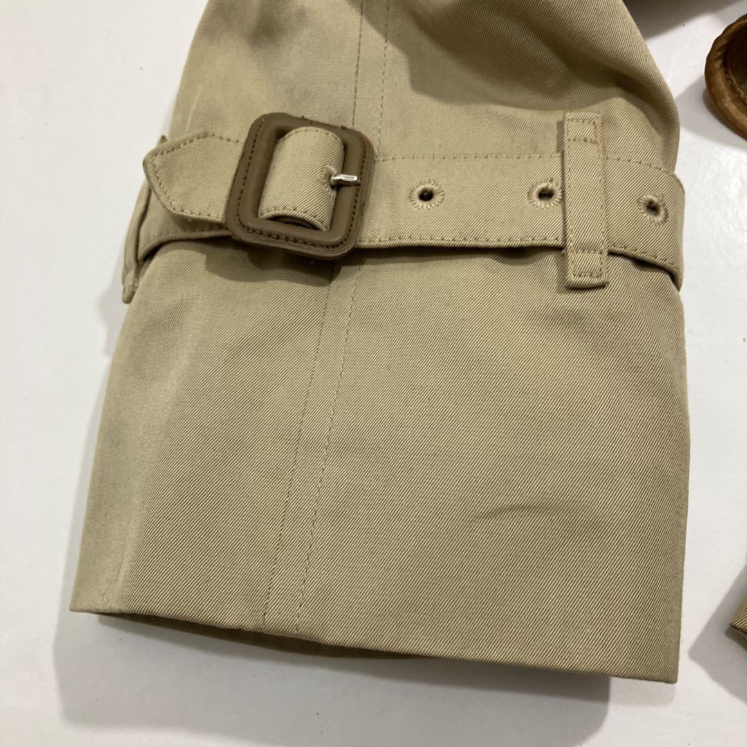 【逸品】バーバリーズ　ダブル　ロングトレンチコート　ハニーベージュ　ライナー付