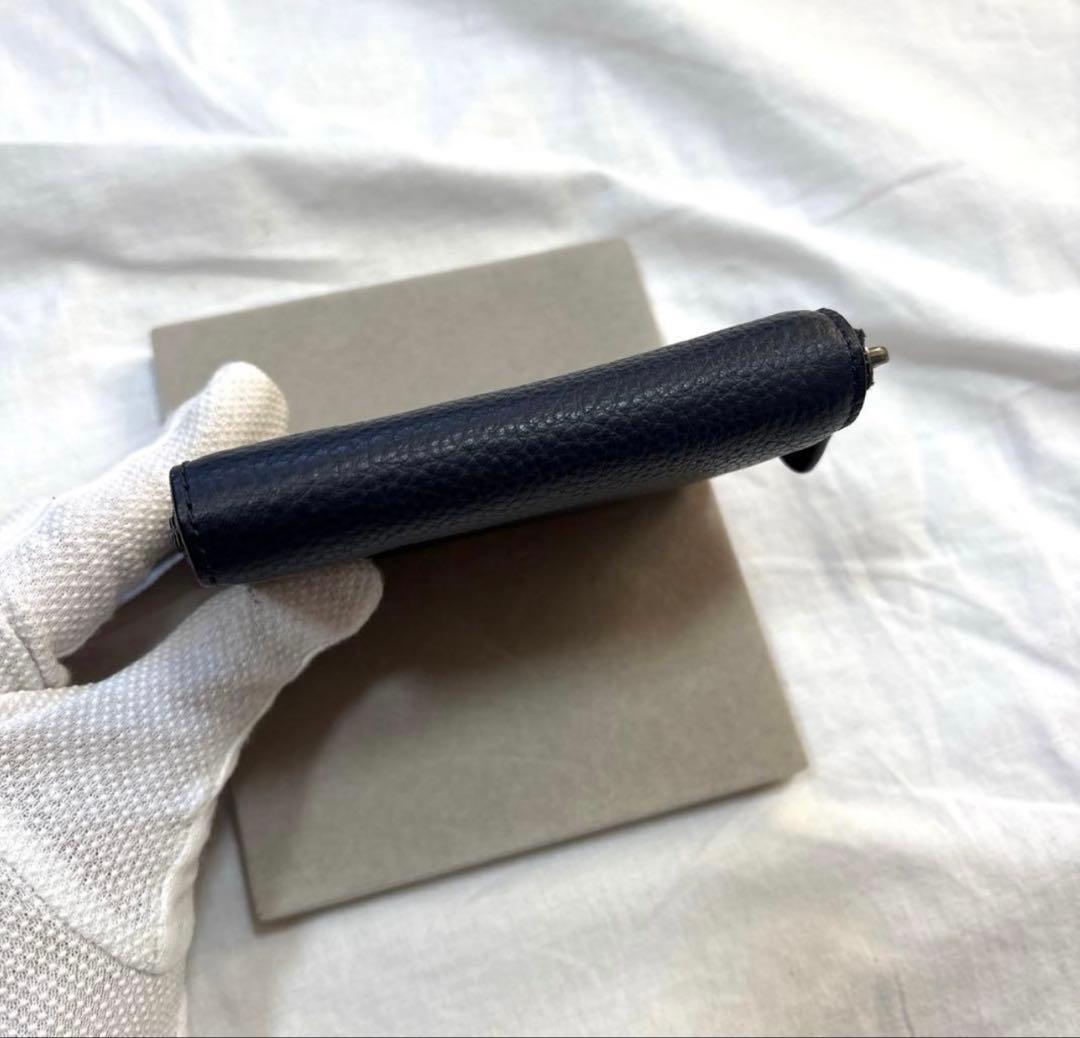 COACH コーチ ラウンドファスナー 折り財布 シボ革 91632