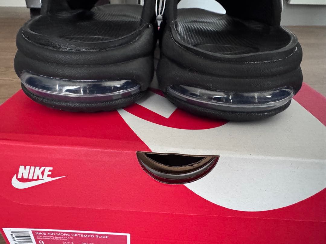 靴 Nike Air More Uptempo Slide \"Black\"