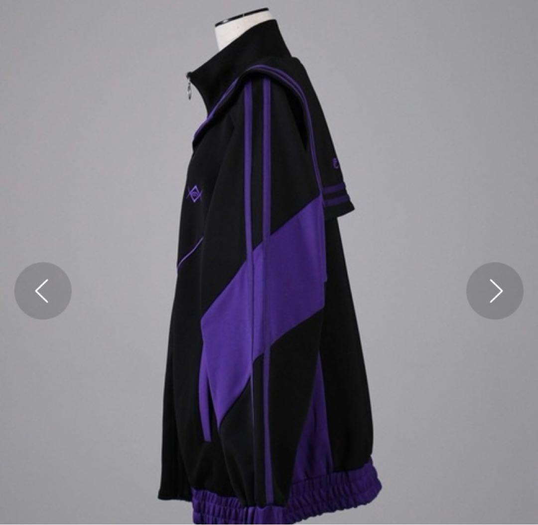 REFLEM BIG切替セーラーカラージャージ上下セット 黒/紫 レフレム