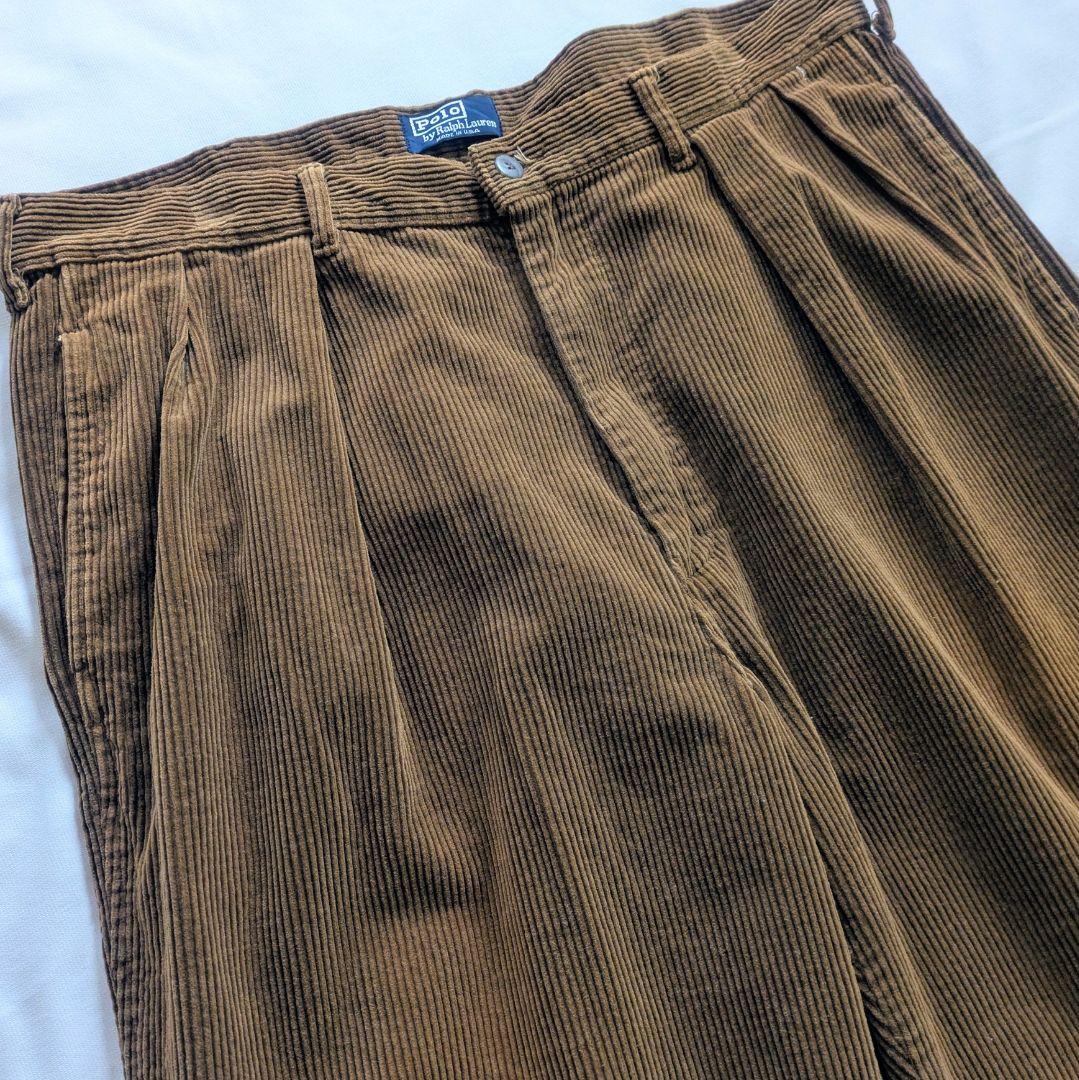 ポロ ラルフローレン　コーデュロイパンツ　USA製　w38　コーズ　アメリカ製