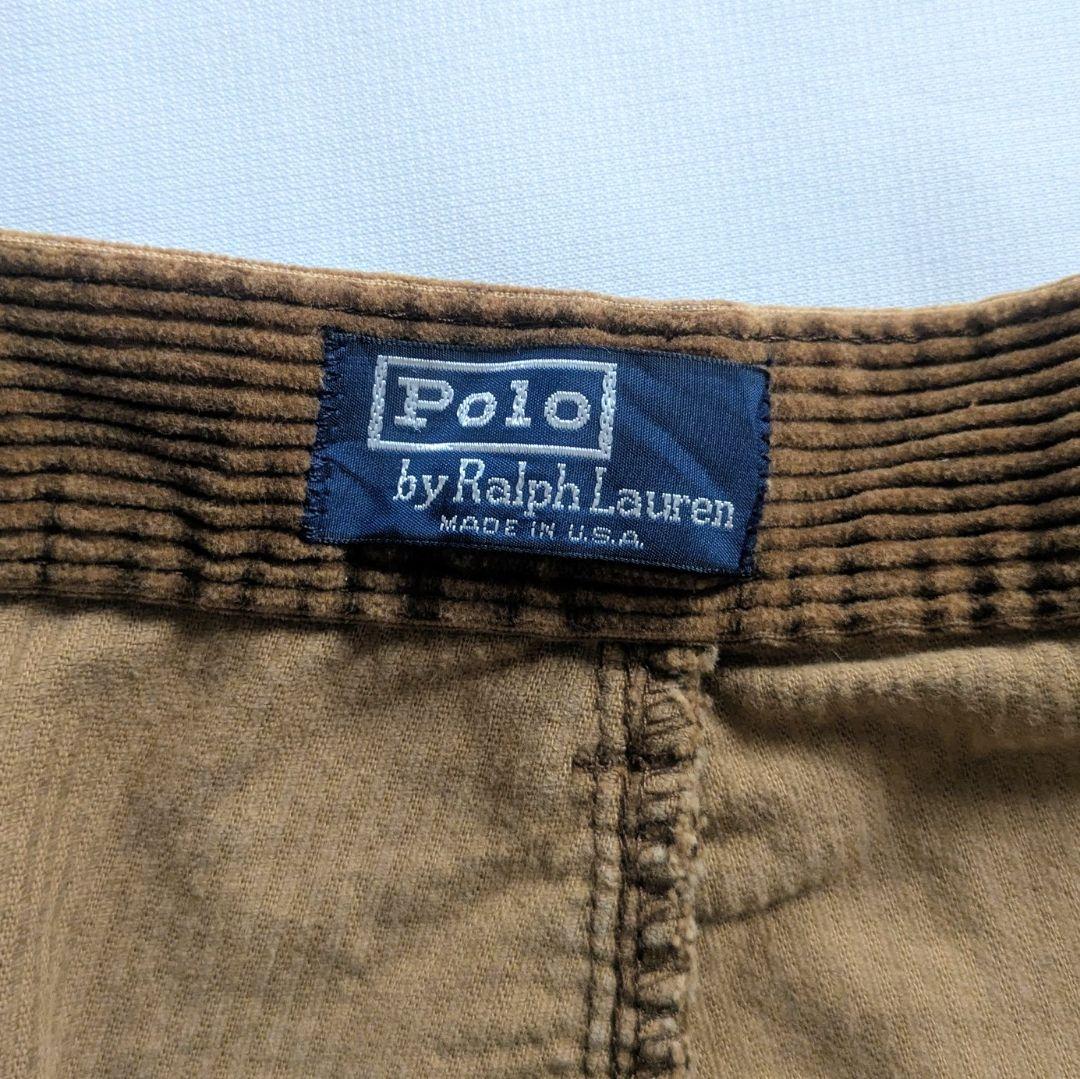 ポロ ラルフローレン　コーデュロイパンツ　USA製　w38　コーズ　アメリカ製