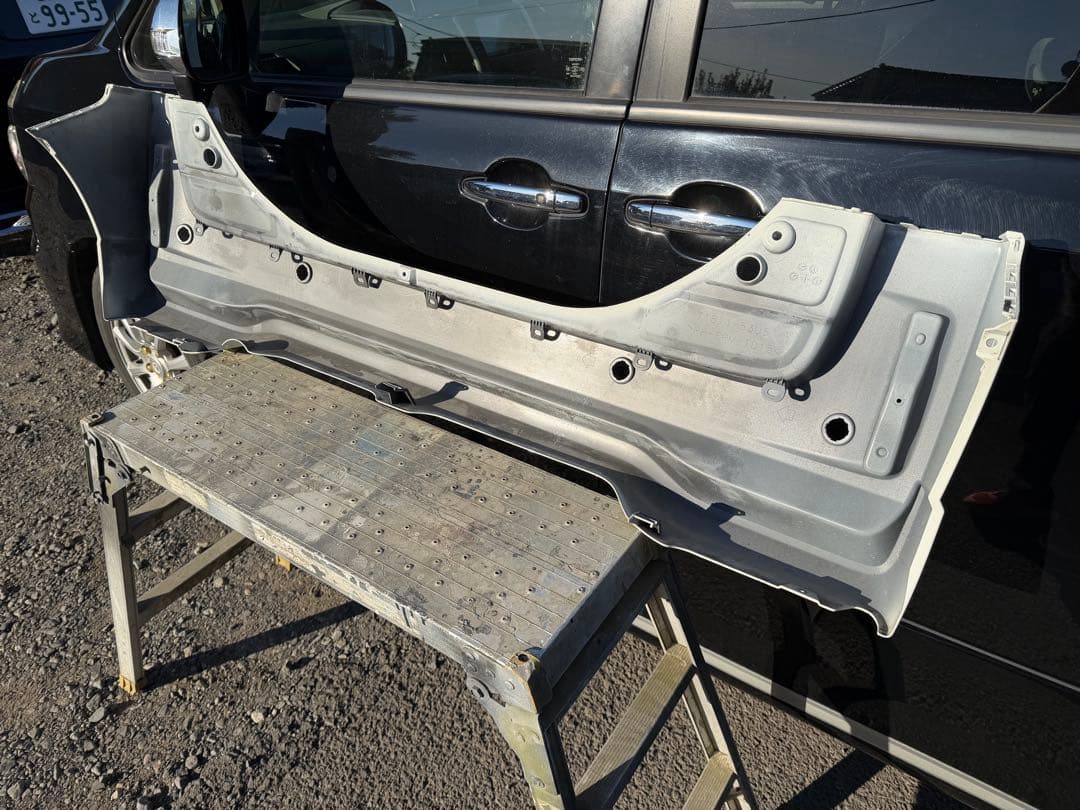 スペーシアカスタム MK54S MK94S 純正 リアバンパー ホワイトパール