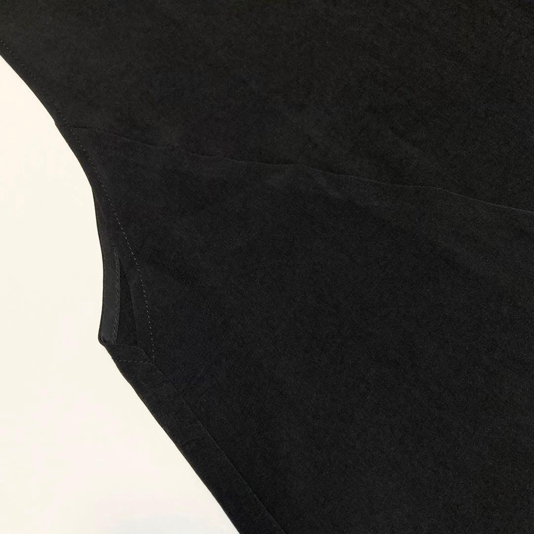 Ｙ's ワイズ 22PRE ドレープ ノースリーブドレス 黒2