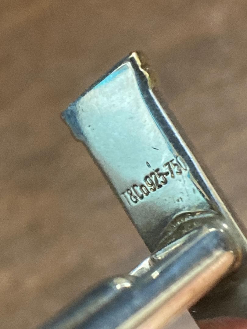 ティファニー コンビ カフス 925 K18 750 オールド ヴィンテージ