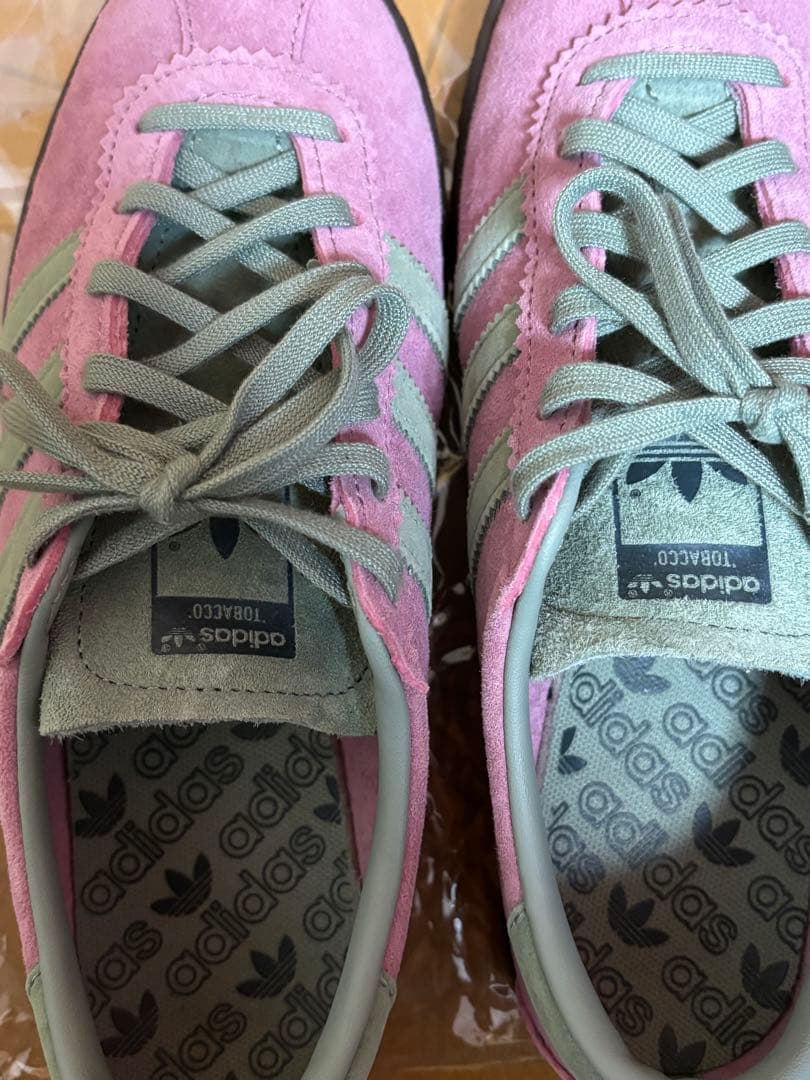 adidas tabacco ピンク グリーン スニーカー