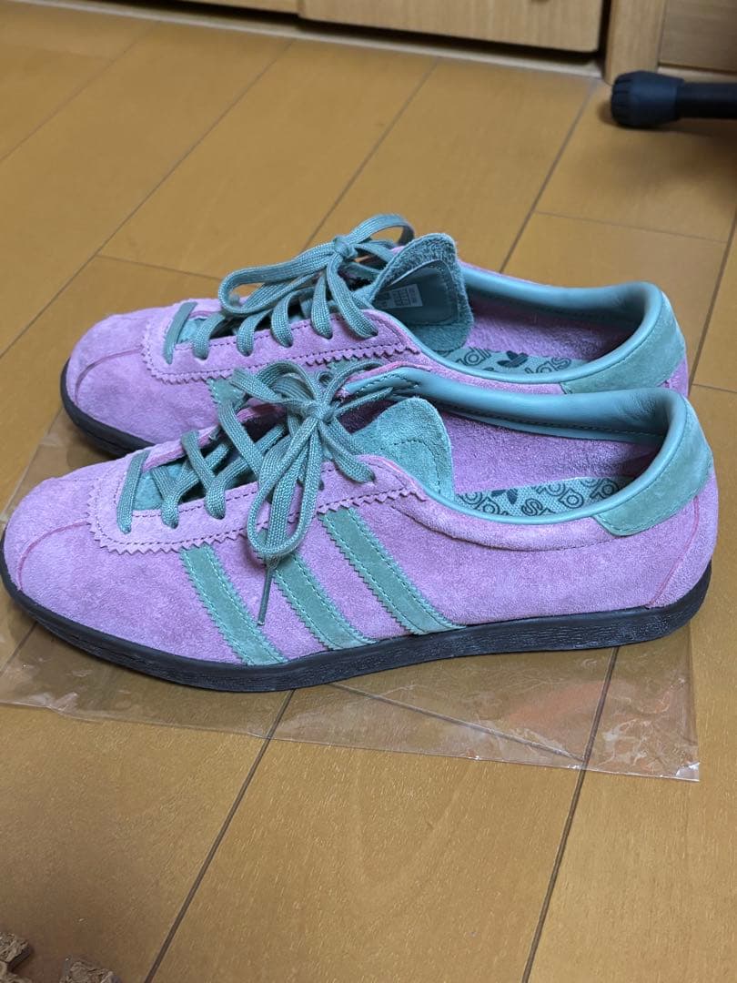 adidas tabacco ピンク グリーン スニーカー