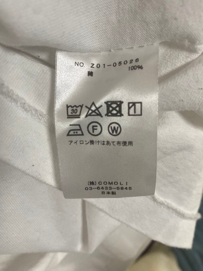 COMOLI 24SS コットンジャージ 長袖Tシャツ サイズ3