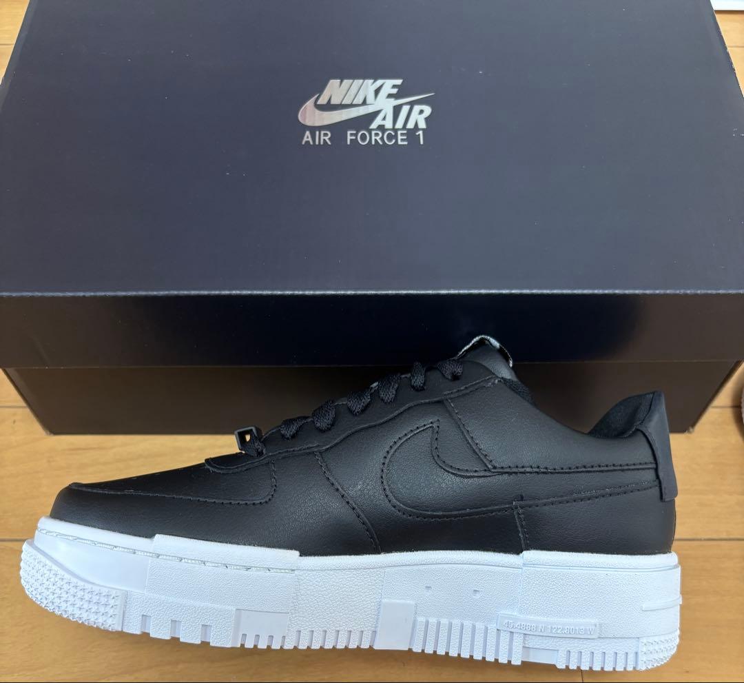 Nike Air Force 1 Low \"Black\" 23.0cm ピクセル