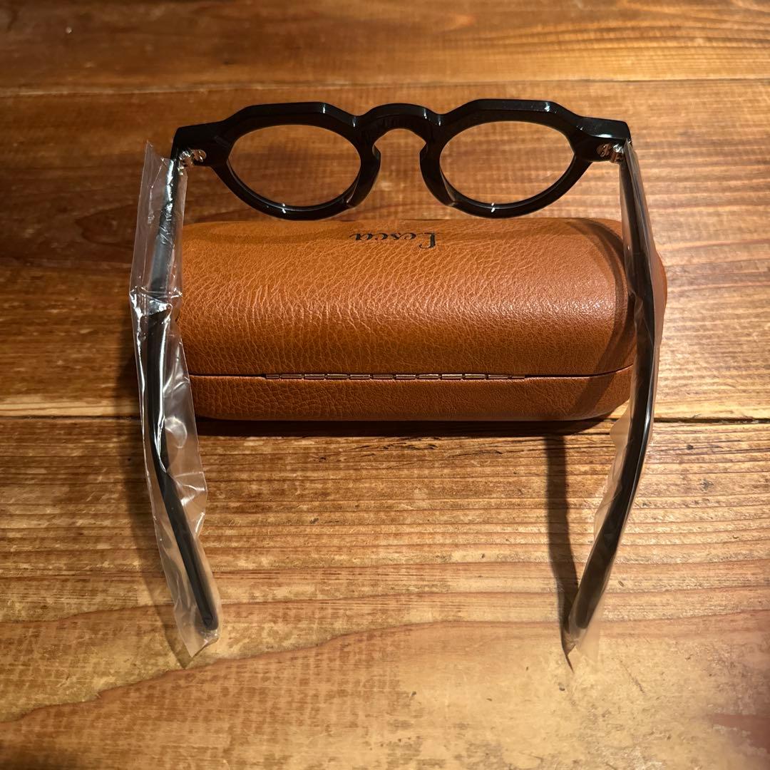 クラウンパント　黒ぶち眼鏡　レスカ　ギュパール　フレンチビンテージ