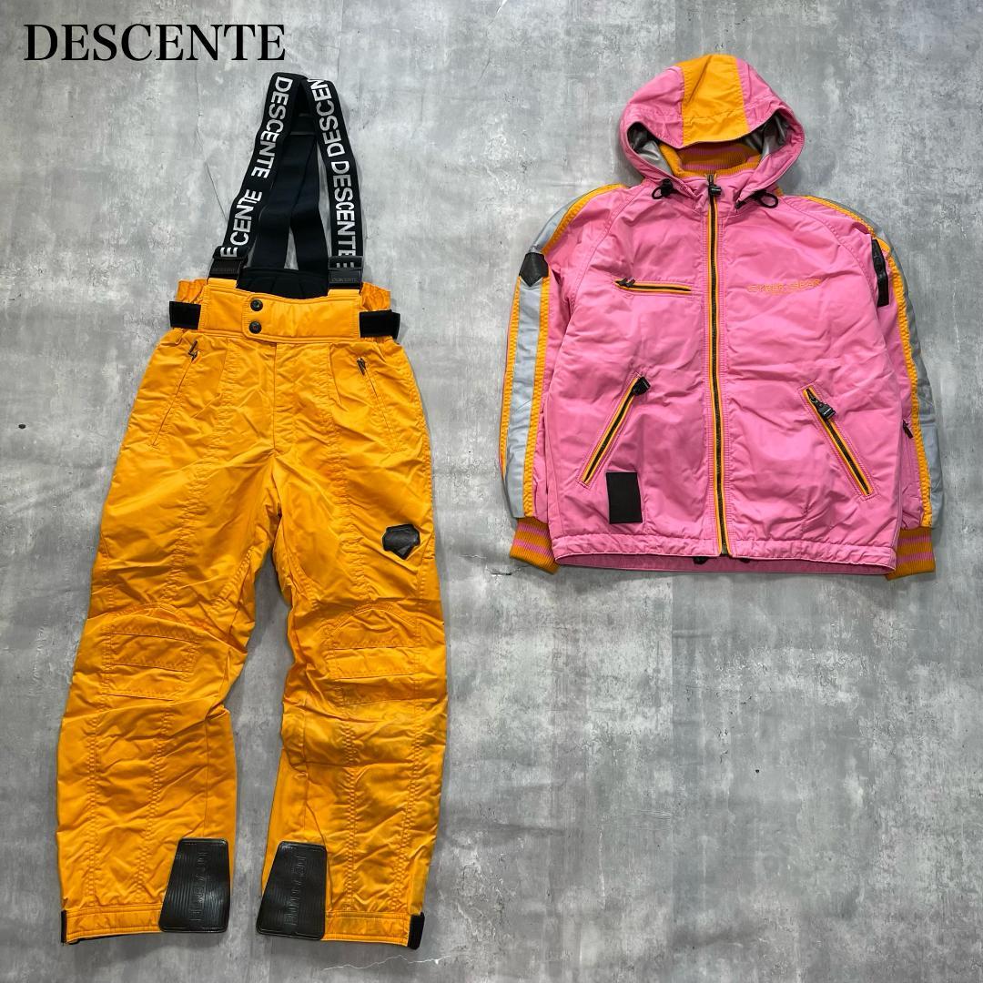 デサント【M/S】セットアップ スキーウェア ダウン サロペット サイバーギア