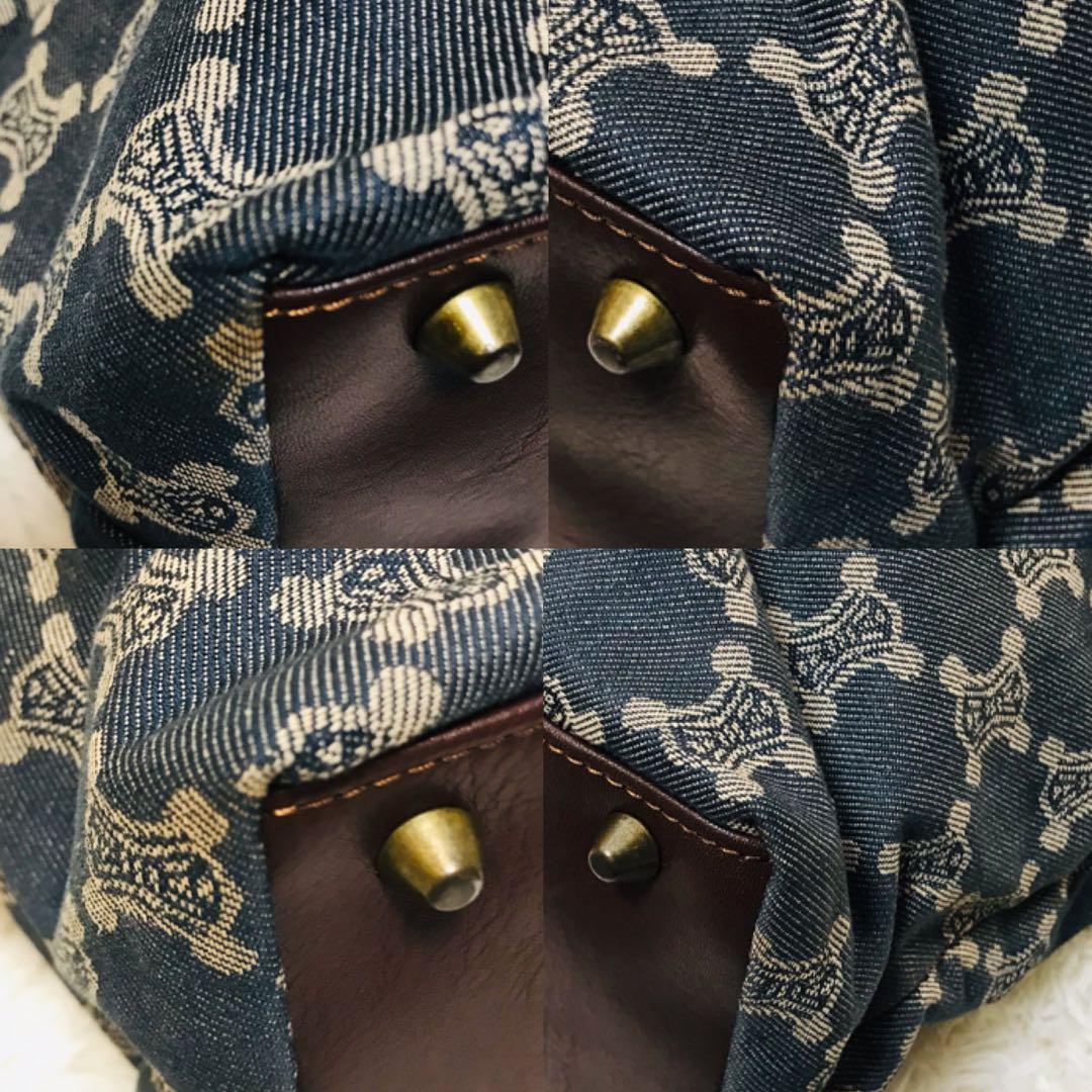 【極美品】セリーヌ ショルダーバッグ パリマカダム デニム A4収納可能