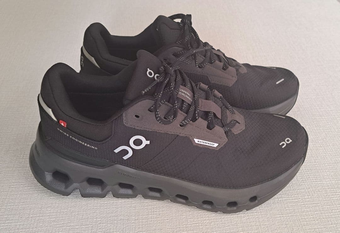 on 未使用クラウドランナー 2 ウォータープルーフ レディース24　黒　防水