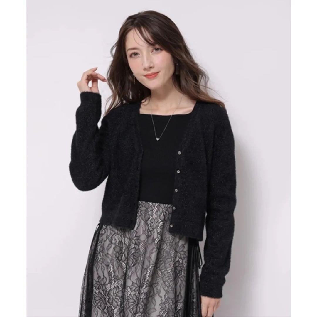 新品タグ付き★アプワイザーリッシェ ドッキングワンピース レース ブラック