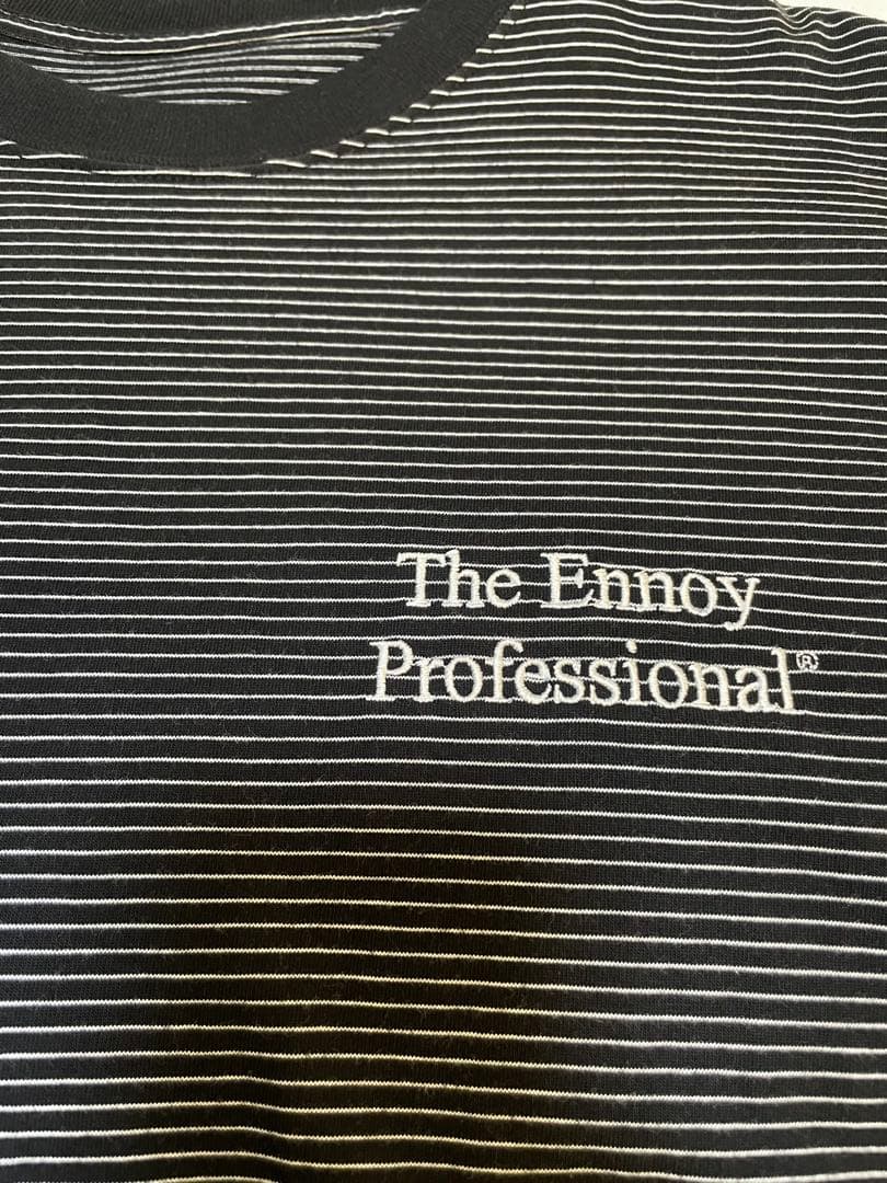 ennoy SS22 Border T-Shirt ブラック Lsize