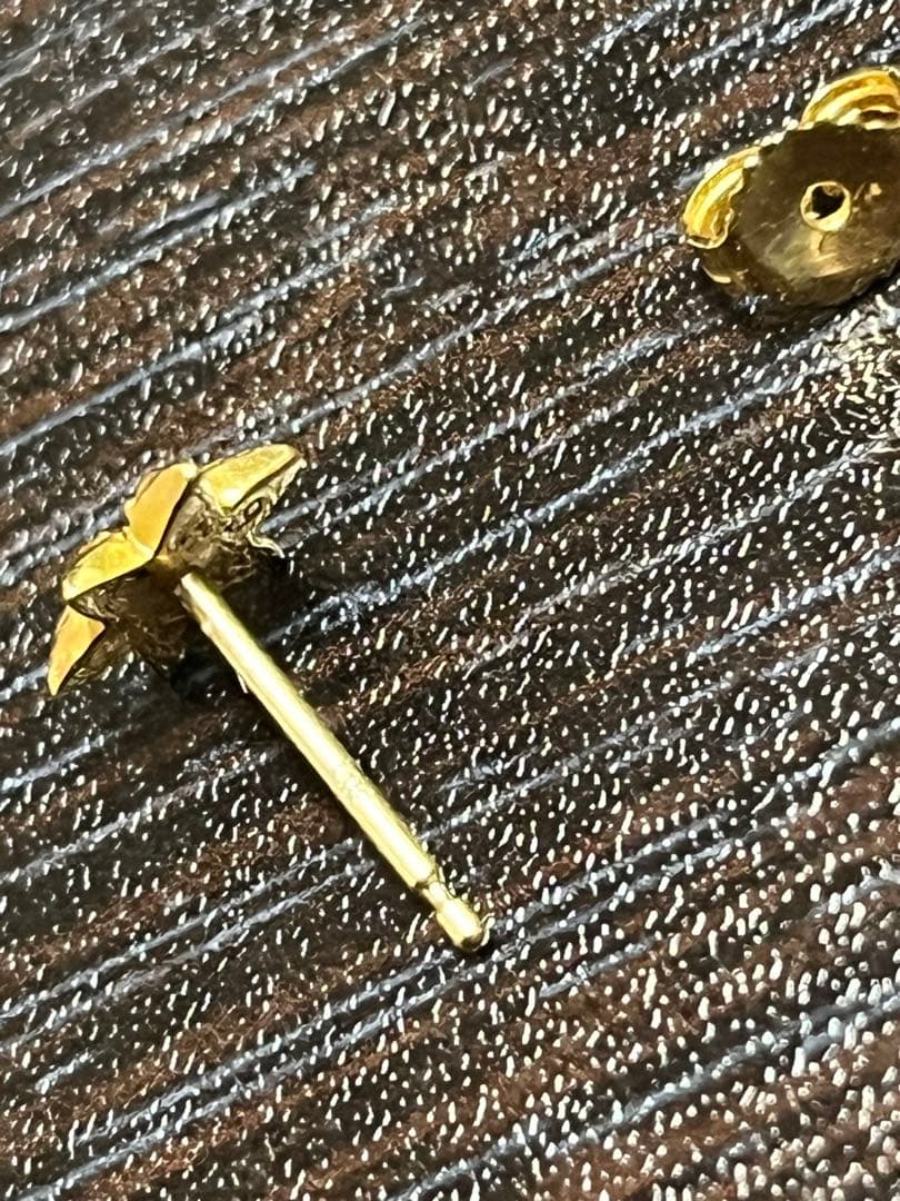 Chrom hearts クロムハーツ　22Ｋスター ワンダイヤ　ピアス