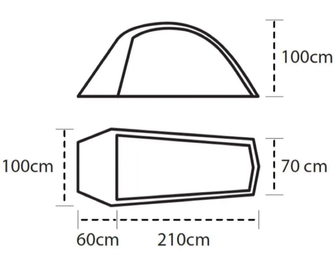 GIPFEL ダークグリーン 3シーズン ソロテント 山岳テント