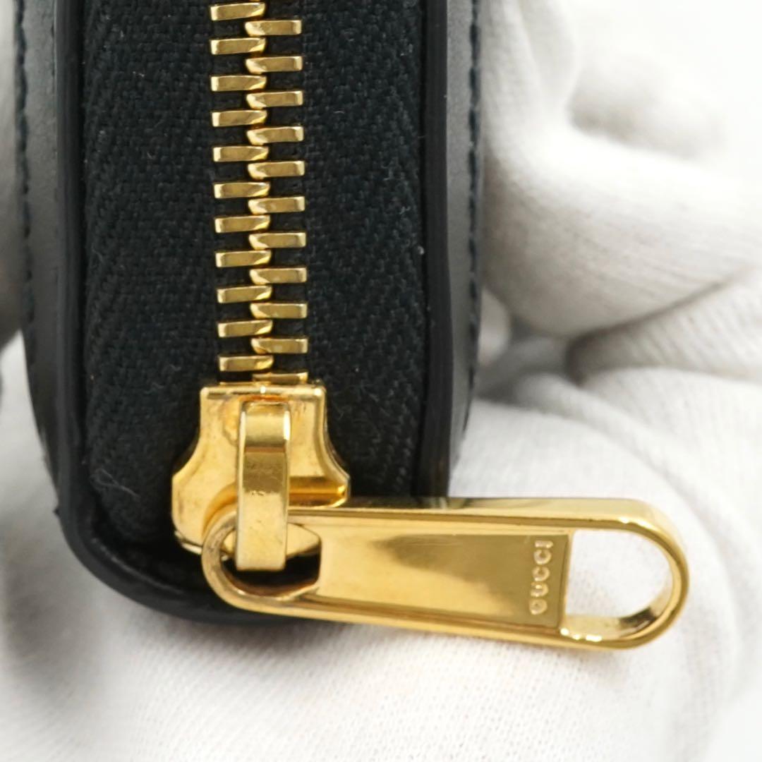 ✨未使用保管品・箱保存袋付き✨　グッチ　長財布　GGマトラッセ　マーモント　黒