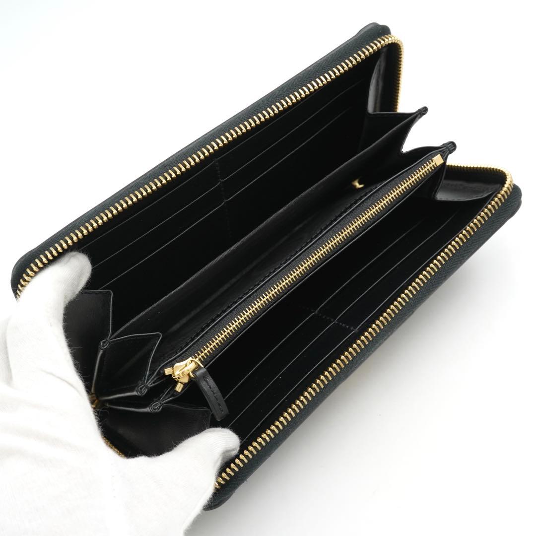 ✨未使用保管品・箱保存袋付き✨　グッチ　長財布　GGマトラッセ　マーモント　黒