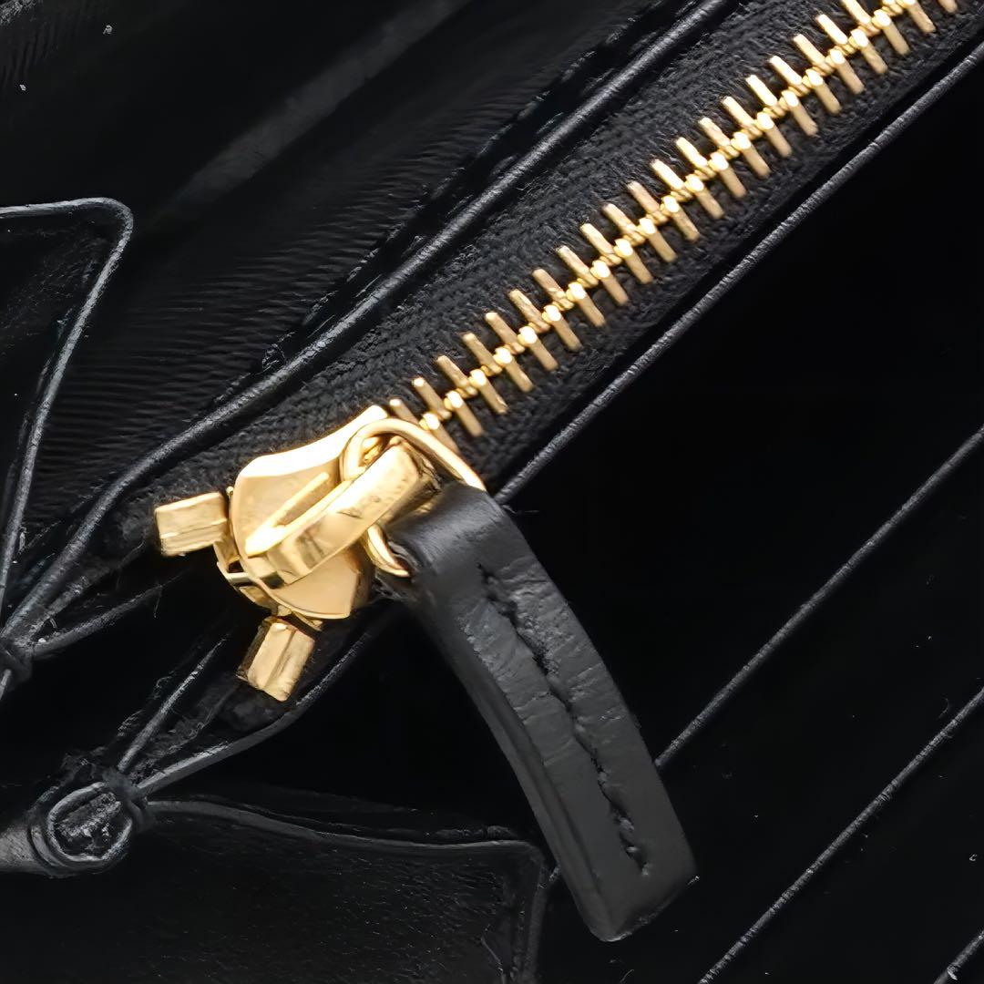 ✨未使用保管品・箱保存袋付き✨　グッチ　長財布　GGマトラッセ　マーモント　黒