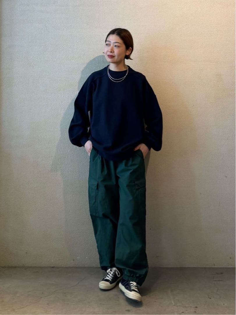 日曜限定journal standard luxe カノコ プルオーバーネイビー