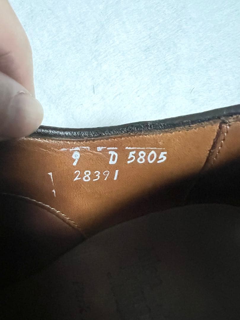 極美品】AllnEdmonsHorween社製シェルコードバン ストレートチップ