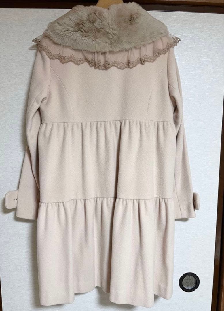 ピンクハウス PINKHOUSE コート ベージュ レース リボン