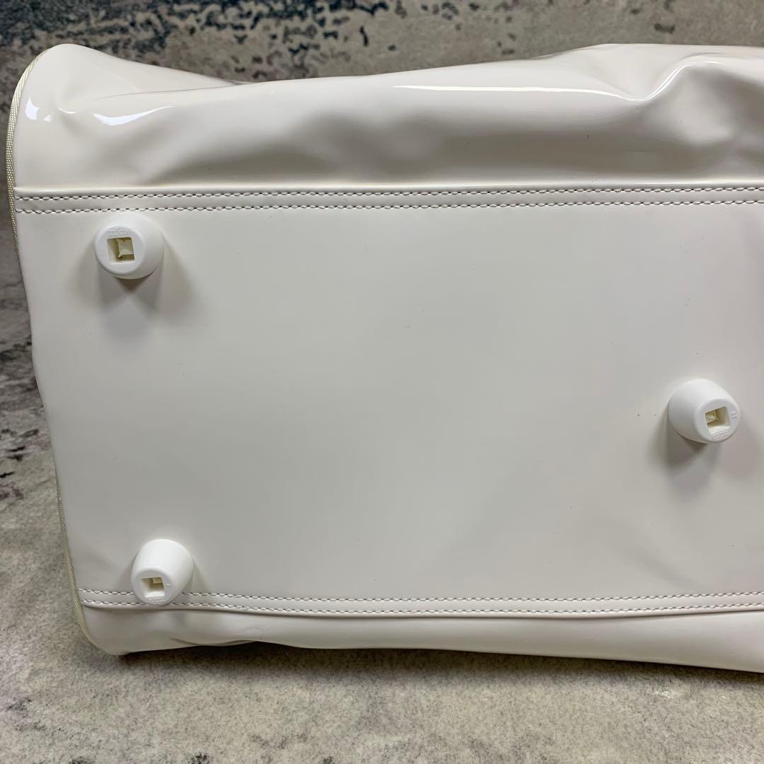 【未使用タグ付き】ユニクロ 錦織圭 ボストンバッグ エナメル ホワイト