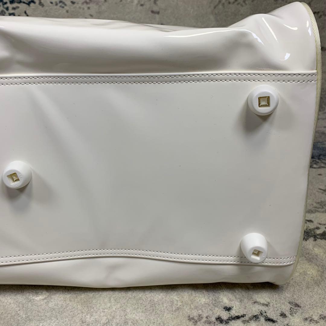 【未使用タグ付き】ユニクロ 錦織圭 ボストンバッグ エナメル ホワイト