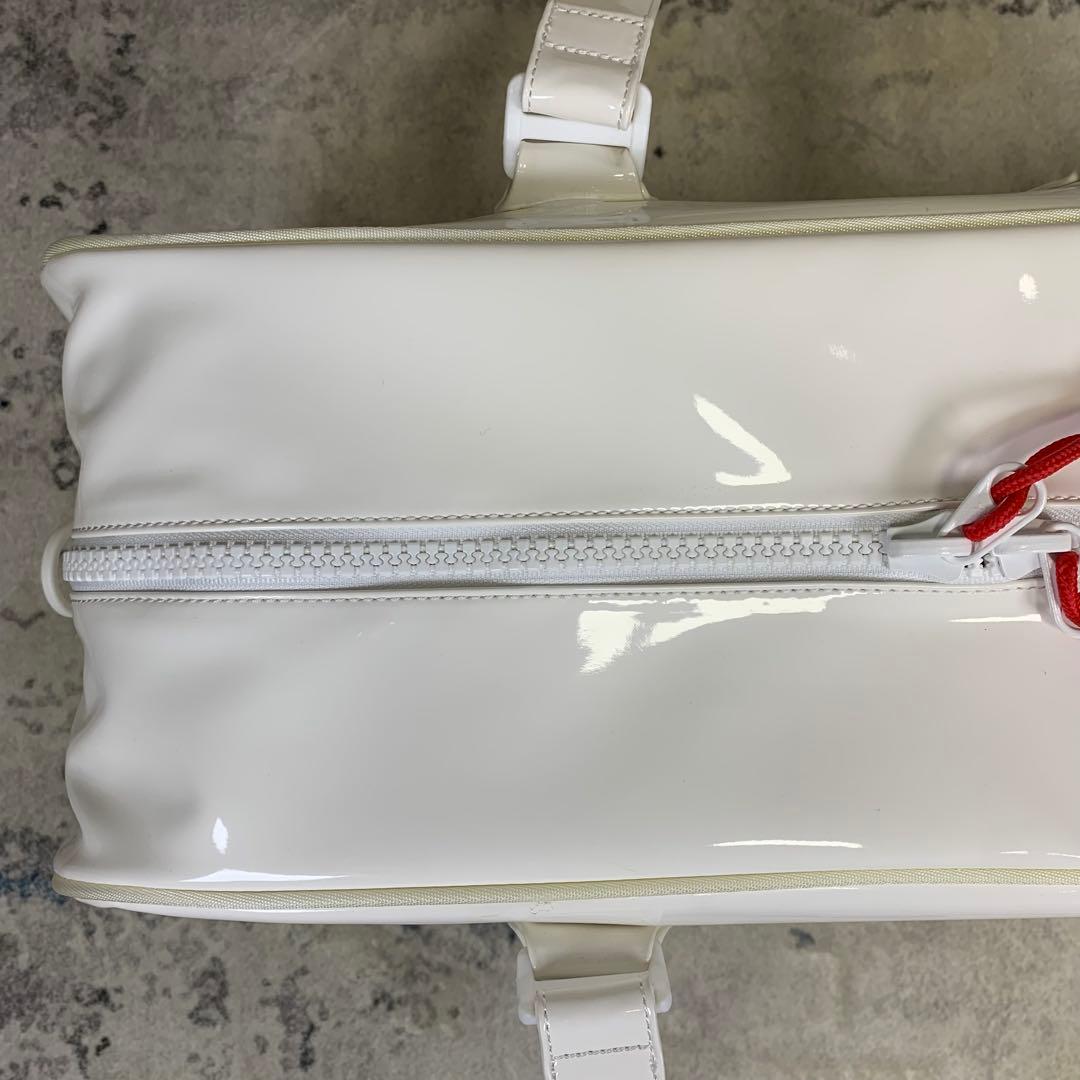 【未使用タグ付き】ユニクロ 錦織圭 ボストンバッグ エナメル ホワイト