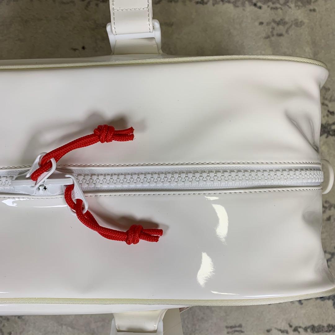 【未使用タグ付き】ユニクロ 錦織圭 ボストンバッグ エナメル ホワイト