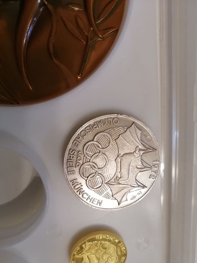 専用 1972年第20回ミュンヘンオリンピック 公式参加メダル 金・銀・銅