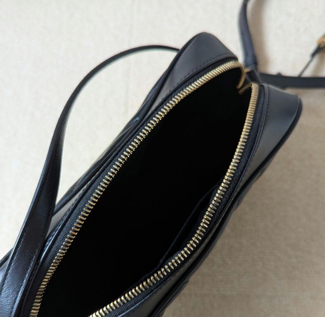 【極美品】サンローラン ルー カメラバッグ ショルダーバッグ ブラック ゴールド