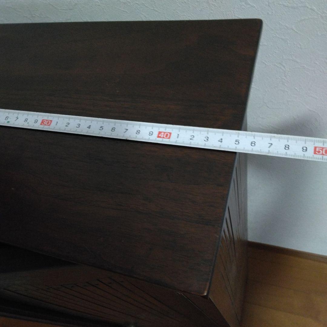 アジアンバンブー収納　木製キャビネット ダークブラウン